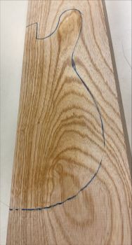 Preview: Body Swamp Ash, 2-pcs., grainmatched, Unique Piece #192